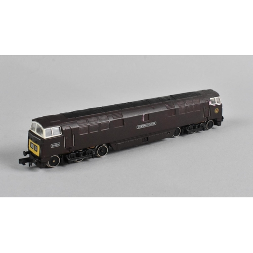 344 - A Collection of Four Unboxed N Gauge Locomotives, To Include Graham Farish BR Class 20, 52 'Western'... 