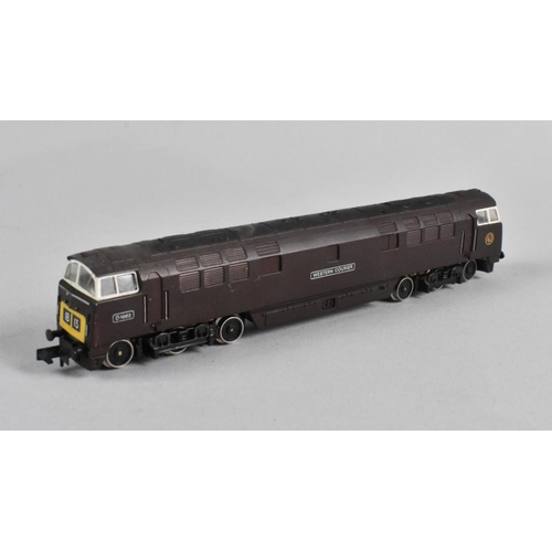 344 - A Collection of Four Unboxed N Gauge Locomotives, To Include Graham Farish BR Class 20, 52 'Western'... 