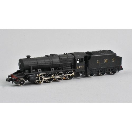 346 - Three Unboxed N Gauge Locomotives with Two Tenders LMS and British Railways, To Include Graham Faris... 