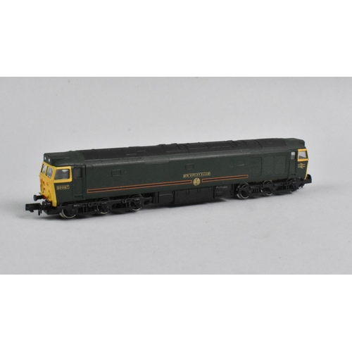 347 - A Collection of Four Unboxed N Gauge Locomotives, To Include Graham Farish BR Class 47 'Isambard Kin... 