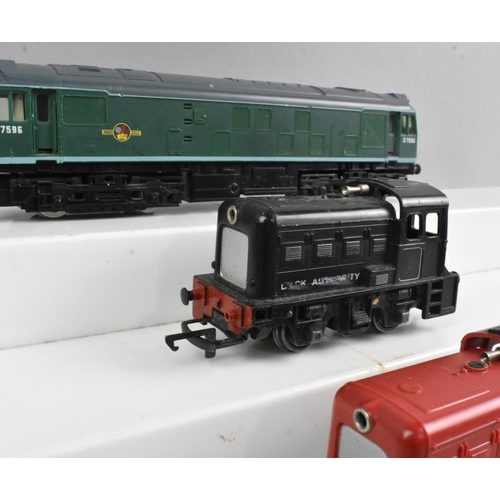 358 - Three Unboxed OO Gauge Locomotives to include Two Diesel Dockyard Shunters