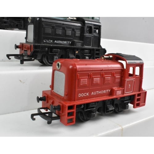 358 - Three Unboxed OO Gauge Locomotives to include Two Diesel Dockyard Shunters