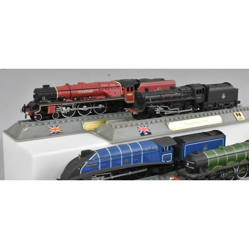 360 - A Collection of Fourteen Del Prado N Gauge Locomotives Of The World, England