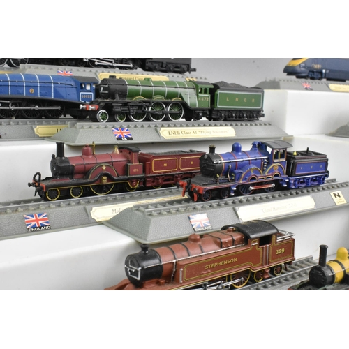 360 - A Collection of Fourteen Del Prado N Gauge Locomotives Of The World, England