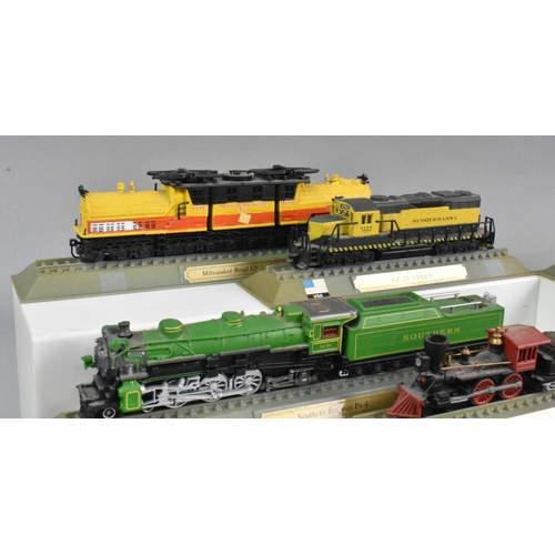 361 - A Collection of Twelve Del Prado N Gauge Locomotives Of The World Models, United States