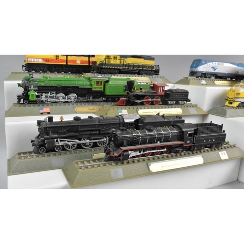 361 - A Collection of Twelve Del Prado N Gauge Locomotives Of The World Models, United States