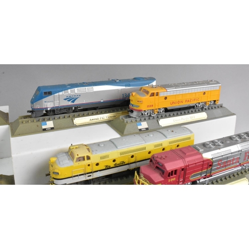 361 - A Collection of Twelve Del Prado N Gauge Locomotives Of The World Models, United States