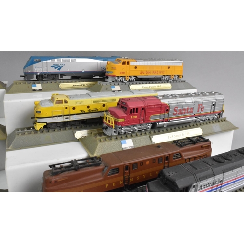 361 - A Collection of Twelve Del Prado N Gauge Locomotives Of The World Models, United States