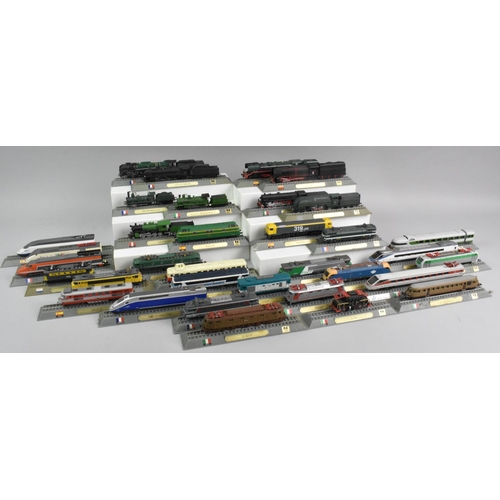 362 - A Collection of Thirty Three Del Prado N Gauge Locomotives Of The World Models, Spain, France, Italy... 