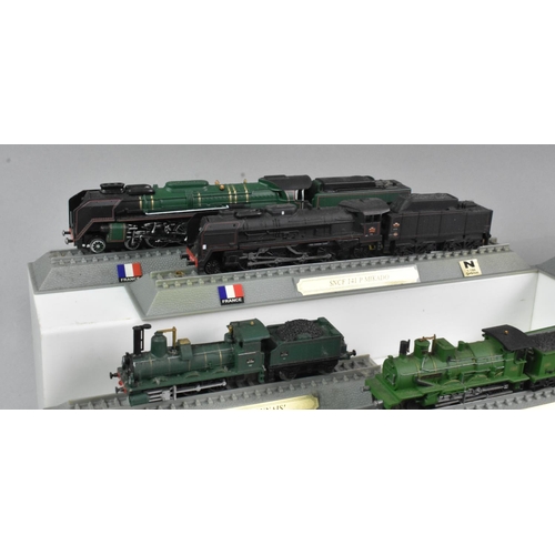 362 - A Collection of Thirty Three Del Prado N Gauge Locomotives Of The World Models, Spain, France, Italy... 