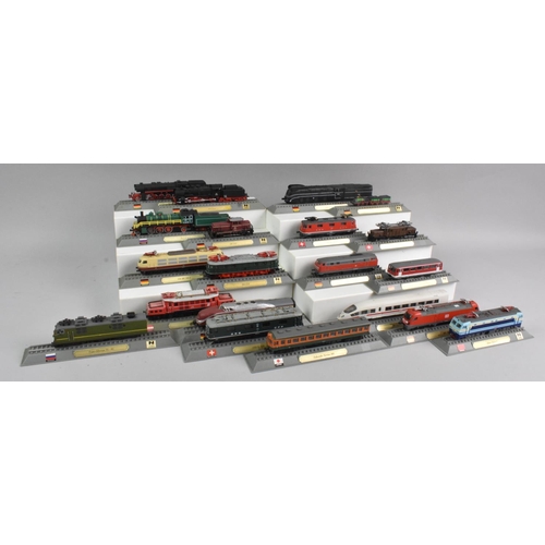 363 - A Collection of Twenty Del Prado N Gauge Locomotives Of The World Models, Germany, Switzerland, Russ... 