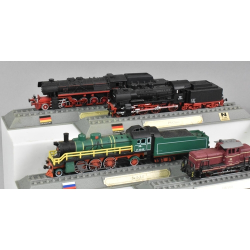 363 - A Collection of Twenty Del Prado N Gauge Locomotives Of The World Models, Germany, Switzerland, Russ... 