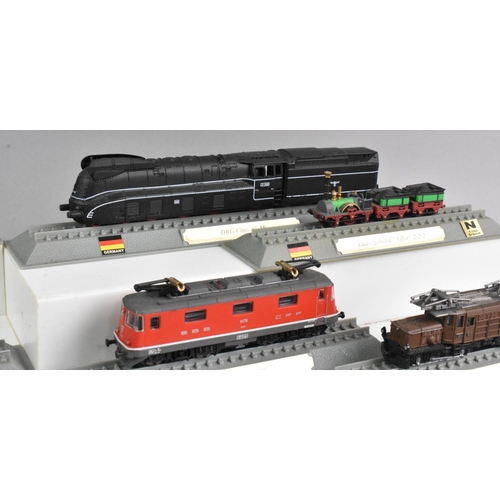 363 - A Collection of Twenty Del Prado N Gauge Locomotives Of The World Models, Germany, Switzerland, Russ... 