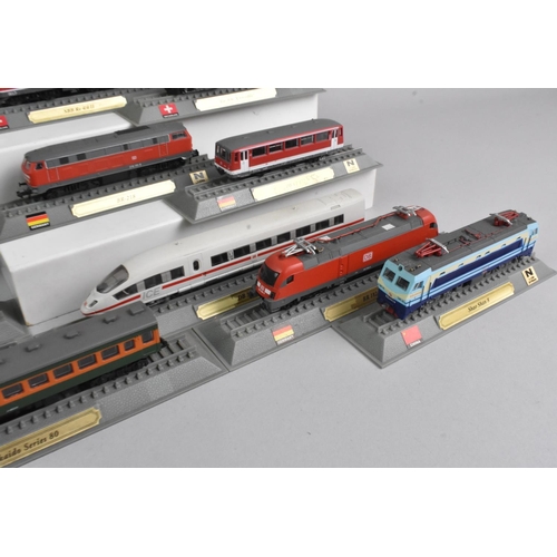 363 - A Collection of Twenty Del Prado N Gauge Locomotives Of The World Models, Germany, Switzerland, Russ... 