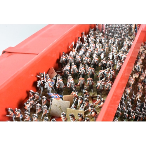 366 - Two Metal Cantilevered Tool Boxes Containing a Very Large Quantity of Miniature War Gaming Figures, ... 