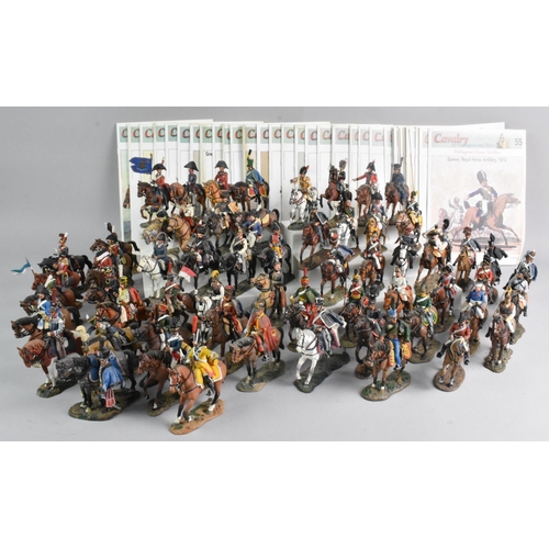 369 - A Large Collection of Del Prado Cavalry Figures together with  Thirty Five Pamphlets by Osprey Publi... 