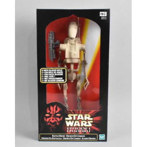 370 - A Boxed Star Wars Episode I Figure, Darth Maul, Together with Five Boxed Hasbro Figures, Battle Droi... 