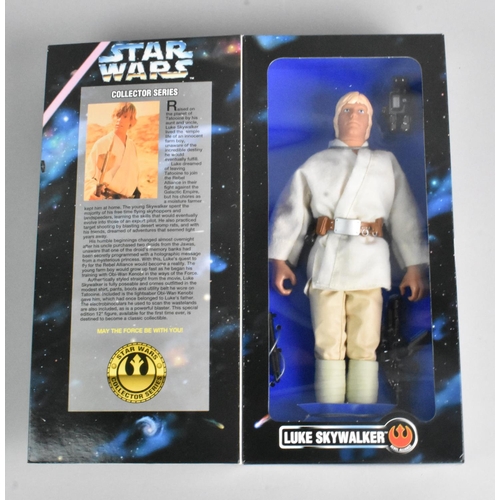 371 - Three Boxed Kenner Star Wars Collectors Series Figures, Han Solo and Luke Skywalker (x2), Together w... 