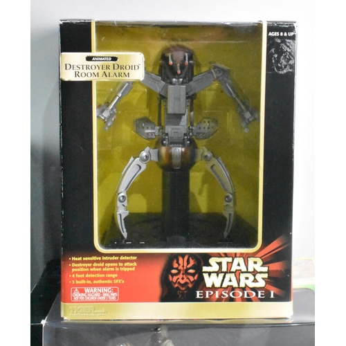 375 - A Boxed Star Wars Episode I Destroyer Droid Room Alarm, A Power Of The Force Bantha and Tusken Raide... 