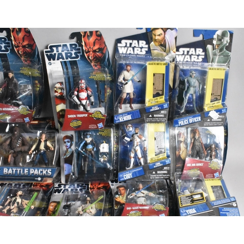 378 - A Collection of 31 Star Wars Figures in Original Blister Packs to Include Saga Legends, Clone Wars a... 