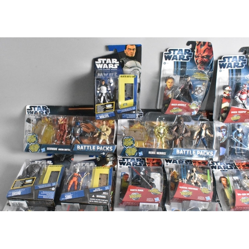 378 - A Collection of 31 Star Wars Figures in Original Blister Packs to Include Saga Legends, Clone Wars a... 