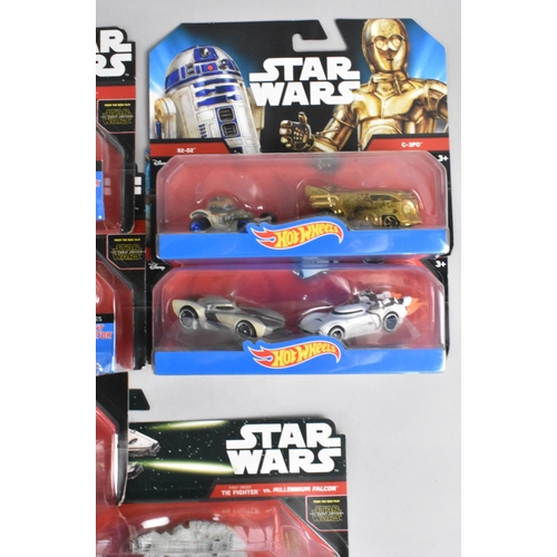 379 - A Collection of Forty Eight Star Wars Hot Wheels Vehicles and Sets in Unopened Blister Packs