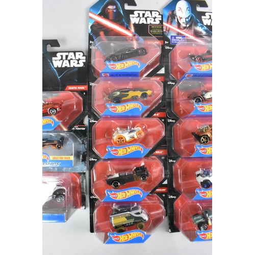 379 - A Collection of Forty Eight Star Wars Hot Wheels Vehicles and Sets in Unopened Blister Packs