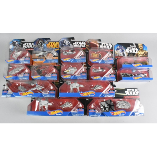 379 - A Collection of Forty Eight Star Wars Hot Wheels Vehicles and Sets in Unopened Blister Packs