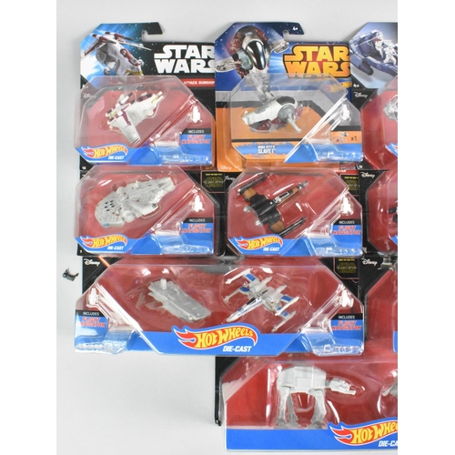 379 - A Collection of Forty Eight Star Wars Hot Wheels Vehicles and Sets in Unopened Blister Packs