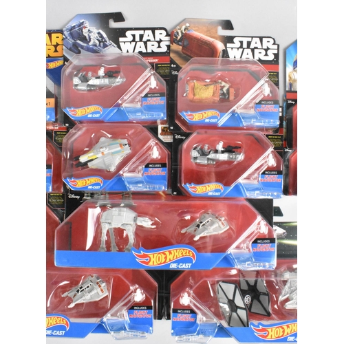 379 - A Collection of Forty Eight Star Wars Hot Wheels Vehicles and Sets in Unopened Blister Packs