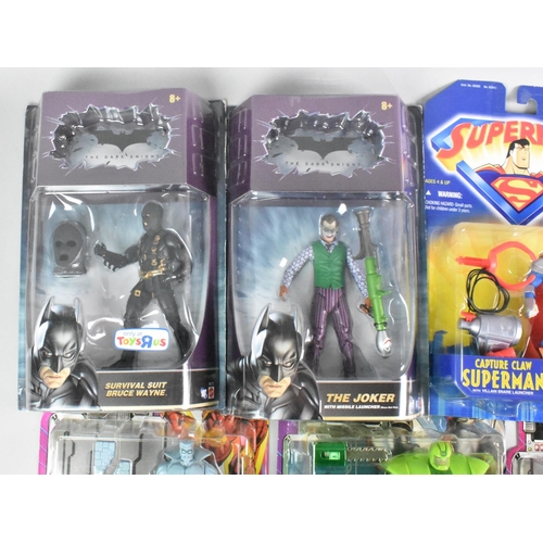 383 - A Collection of Eleven Marvel Comic Superman and Batman Figures in Unopened Packs to include Toy Biz... 