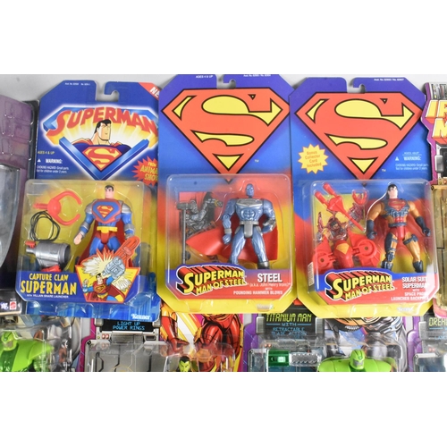 383 - A Collection of Eleven Marvel Comic Superman and Batman Figures in Unopened Packs to include Toy Biz... 