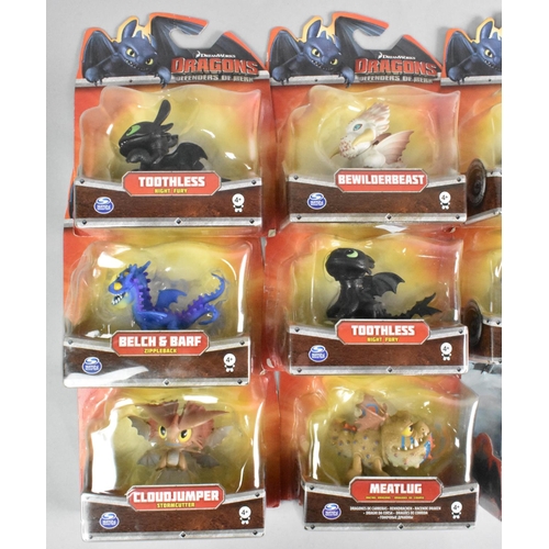 385 - A Collection of Eighteen 'Dragons, Defenders of Berk' Figures in Unopened Packs