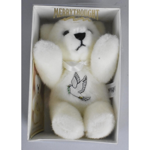 388 - Three Boxed Merrythought Bears, 'Great Ormond Street, 'Peace' Etc