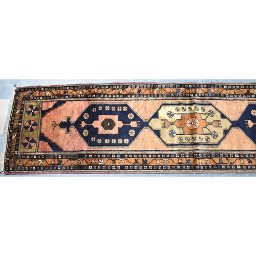 414 - An Anatolian Hand Made Runner, 462x69cms