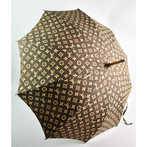 437 - An Early 20th Century Louis Vuitton Parasol, One Small Tear to Monogram Fabric