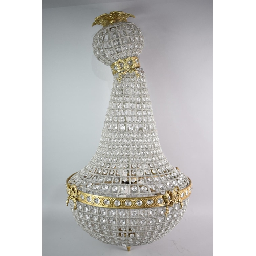 439 - A Reproduction French Style Ballroom Chandelier, 90cms High