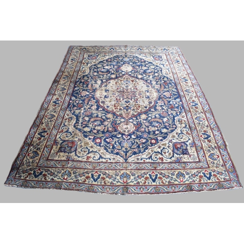 596 - A Persian Tabriz Carpet, C.1910, 390x286cms