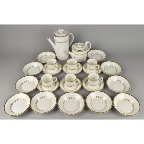 352 - A Royal Worcester Summer Morning Coffee Set for Six to Comprise Cups, Saucers, Coffee Pot, Teapot an... 