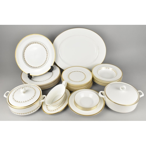 353 - A Royal Worcester Summer Morning Dinner Service to Comprise Eight Large Plates, Eight Small Plates, ... 