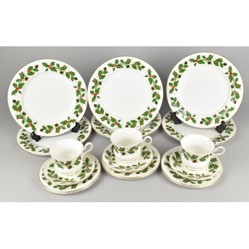 358 - A Set of Royal Grafton Noel China to Comprise Six Dinner Plates, Six Side, Three Cups and Three Sauc... 