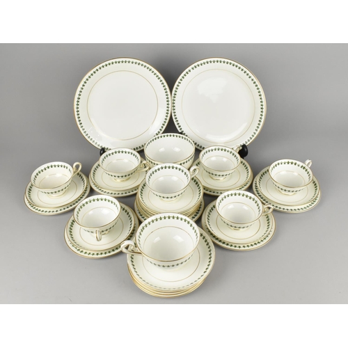 361 - A Crescent China Fleur De Lis Tea Set to Comprise Eleven Plus One Saucers, Ten Side Plates, Seven Pl... 