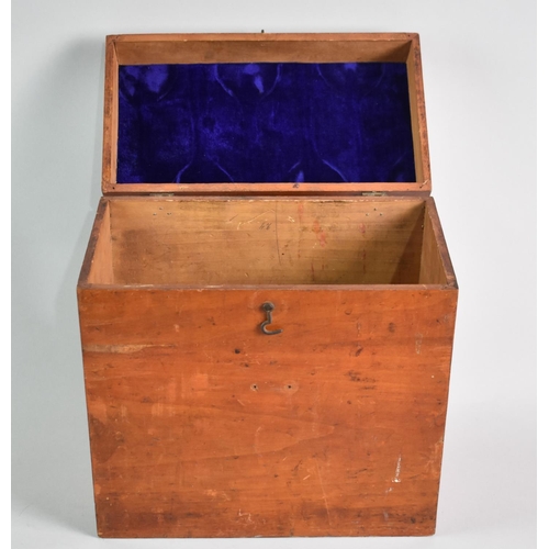 43 - An Edwardian Scientific Instrument Box, 27x15cms and 29cms High