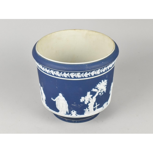 438 - A Wedgwood Jasperware Planter, 19cm high and 20cm Diameter