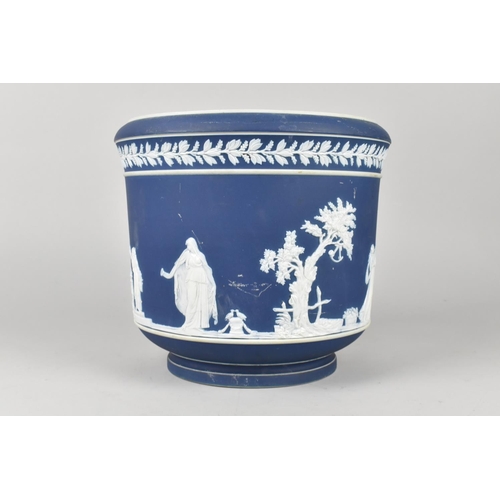 438 - A Wedgwood Jasperware Planter, 19cm high and 20cm Diameter