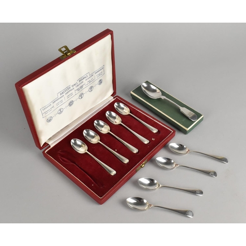 447 - A Collection of Silver Spoons to Comprise Cased Set of Silver 'British Hallmarks' Teaspoons (Missing... 