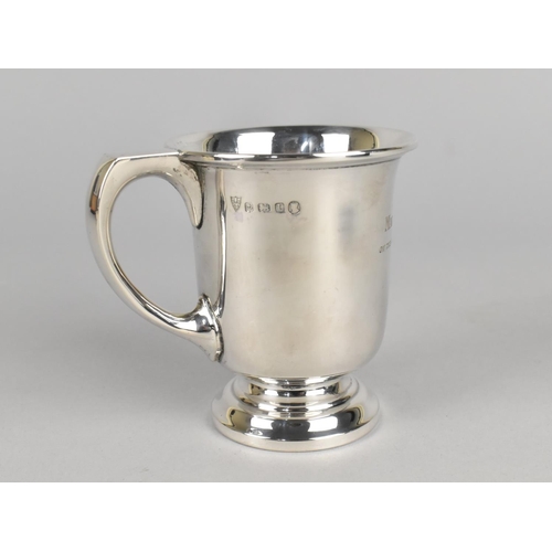 448 - A Cased George VI Silver Tankard by I S Greenberg & Co (Israel Sigmund Greenberg), Inscribed Margare... 