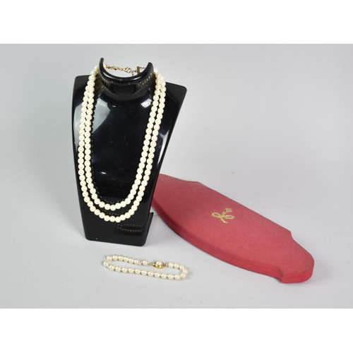 508 - Cased Lotus De Lux Necklace and Bracelet