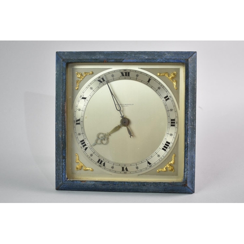 51 - A Vintage Easel Back Mantel Clock as Retailed by H Pidduck and Sons Ltd, Hanley, with Gilt Spandrels... 