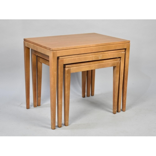 600 - A 1970s Nest of Three Tables, 52.5cms Wide